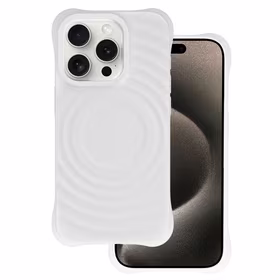 Tel Protect Wave Magnetinis dėklas telefonui Iphone 15 Pro balta