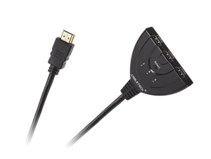 HDMI komutatorius su laidu, 2 įėjimai / 1 išėjimas