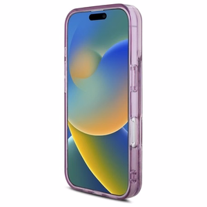 Hello Kitty Liquid Glitter 50 metų jubiliejaus vakarėlio dėklas telefonui iPhone 16 - violetinis