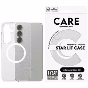 CARE by PanzerGlass Flagship Urban Combat StarLight White QI dėklas telefonui Samsung Galaxy S25+ - skaidrus