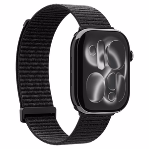 Spigen WBF01 dirželis, skirtas Apple Watch 44 / 45 / 46 / 49 mm, juodas