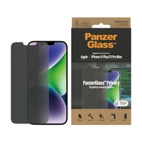 PanzerGlass Classic Fit privatumo antibakterinis stiklas iPhone 14 Plus/13 Pro Max