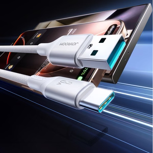 Joyroom S-A28 Flash serijos 3A USB-A - USB-C kabelis 1m - baltas