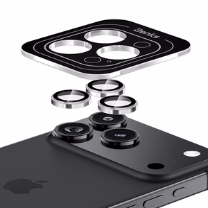 Benks Grūdintas stiklas Glass Warrior metalinis objektyvo apsauginis stiklas kamerai Iphone 17 (lęšio 2 vnt.) juodas