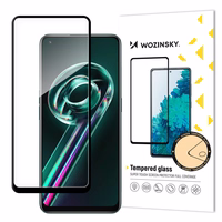 Wozinsky itin tvirtas pilno klijavimo grūdintas stiklas su rėmeliu, dėklui draugiškas, pilnas ekranas Realme 9 Pro + (9 Pro Plus) juodas