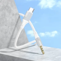 Audio kabelis Borofone BL19 USB-C to 3,5mm baltas