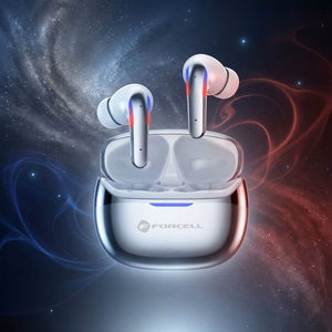 Forcell F-Audio Pulse Pro ANC + ENC Wireless In-Ear TWS Earbuds silver