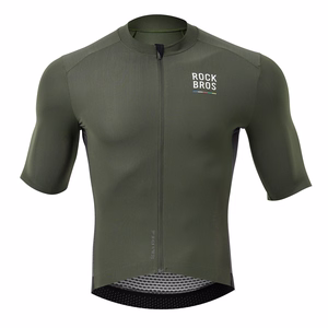 Rockbros 15220004004 ROAD TO SKY men's cycling jersey short sleeve L - green