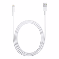 APPLE laidas USB MD818ZM / A IPHONE LIGHTING 8-PIN 1M baltas be dėžutės be krašto