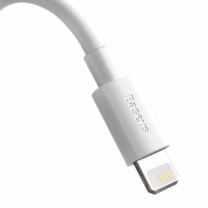 Baseus kabelis Simple Wisdom USB - Lightning 1,5 m 2,4A baltas 2 vnt.
