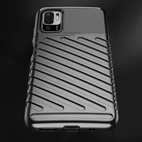 Thunder dėklas lankstus tvirtas apsauginis dangtelis TPU dėklas Xiaomi Redmi Note 10 5G / Poco M3 Pro juodas