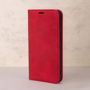 Smart Suede dėklas Honor 600 / Honor 600 Pro, raudonas