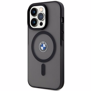 BMW IML Signature magnetinis dėklas telefonui iPhone 15 Pro - juodas