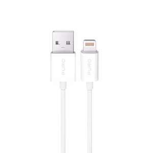 Puro TPE 12W USB-A - Lightning kabelis 2m - baltas