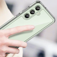 Kosmoso dėklas su gelio rėmu Samsung Galaxy S24 FE - permatomas