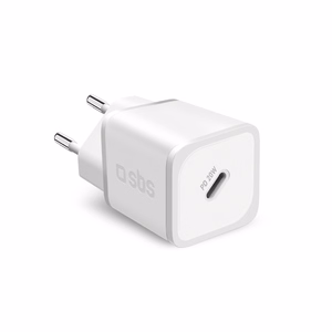 SBS TETRGAN1C20W 20W GaN sieninis įkroviklis su Power Delivery - baltas