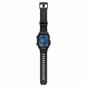 Spigen Rugged Armor dėklas Apple Watch 10 46mm laikrodžiui - juodas