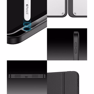 DUX DUCIS dėklas MAGI su pieštuko laikikliu iPad Pro 11 (2018/2020/2021/2022) juodas