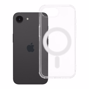 CLEAR MAG COVER dėklas suderinamas su Magnetiniu IPHONE 16E (SE 4 2025) skaidrus