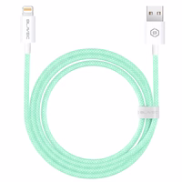 Blavec Kabelis Candy pintas - USB į Lightning - 2,4A 1 metras Apple CarPlay (CCA-UL24GN10) žalias