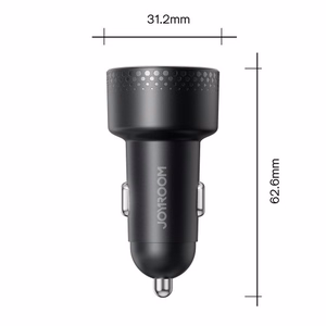 Automobilinis įkroviklis Joyroom „JR-CCD02" juodas 70W (2xUSB-C) su LED ekranu