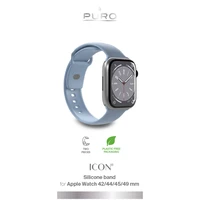 Puro Icon silikoninis dirželis Apple Watch 42/44/45/49 mm - šviesiai mėlynas (2 vnt.)