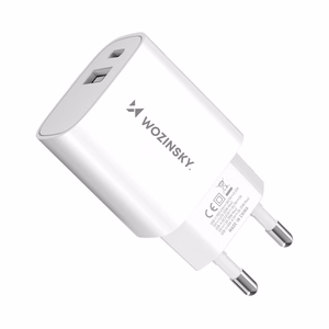 Įkroviklis Wozinsky (WGWCW) (1xUSB-C;1xUSB 3A 20W) baltas