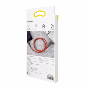 USB Cable Baseus "Cafule" Red "Lightning" 100cm
