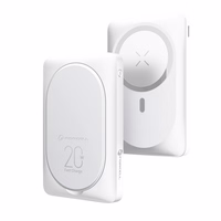 Išorinė baterija suderinama su MagSafe Forcell F-Energy MagStand F10K2 QC3.0 PD 5A 20W 10000 mAh balta