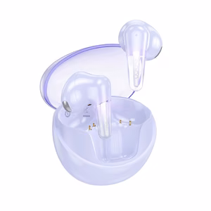 HOCO belaidės ausinės bluetooth TWS EW202 violetinės