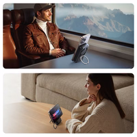 Joyroom JR-PBM02 22.5W 10000mAh išorinė baterija 3in1 magnetinė indukcinė suderinama su MagSafe su įmontuotu kabeliu - juoda