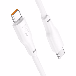 Kabelis USB C į USB C Hoco 3A 100W 1 m X93 baltas