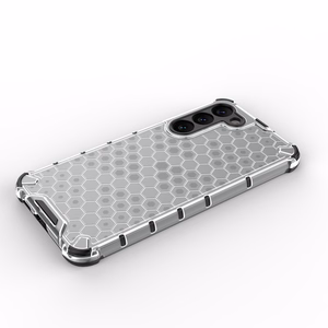 Honeycomb dėklas Samsung Galaxy S23+ šarvuotas hibridinis dangtelis permatomas