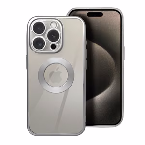GLAM dėklas telefonui IPHONE 17 Pro sidabrinis