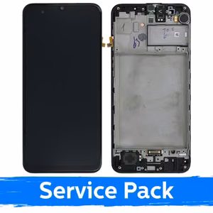 LCD ekranas suderinamas su Samsung M217 M21s / M315 M31 juodas su rėmeliu (Service Pack)