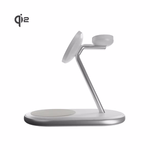 Puro Mag Station Qi2 3-in-1 belaidis įkroviklis, suderinamas su MagSafe - baltas