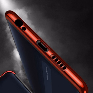 Xiaomi Redmi 8A - juodas Gel TPU dėklas su elektroplatingo rėmu