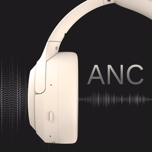 Krüger&Matz F8A belaidės ant ausų dedamos ausinės su ANC, juodos