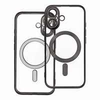 ELECTRO MAG COVER dėklas telefonui suderinamas su Magnetiniu IPHONE 16 juodas