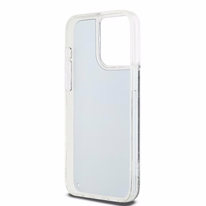 DKNY dėklas telefonui iPhone 15 Pro Max 6,7" DKHCP15XLBNAEK juodas HC skysti blizgučiai su arkinis logotipas