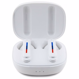 Наушники BMW Bluetooth BMBEMIATP20LOH TWS + зарядная станция белые Printed Logos
