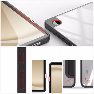 Dux Ducis Toby dėklas planšetiniam kompiuteriui Samsung Galaxy Tab A9 8.7'' su flip stovu - juodas