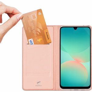 Dux Ducis Skin Pro dėklas Samsung Galaxy A27 5G (A276), rožinio aukso spalvos