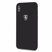 Ferrari kietasis dėklas FEOSIHCI65BK iPhone Xs Max - juodas/juodas silikoninis Off Track