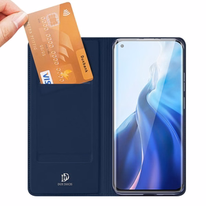DUX DUCIS Skin Pro knygos tipo dėklas telefonui Xiaomi Mi 11 mėlynas