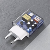 Įkroviklis Dudao "A30EUT" baltas 30W (1xPD / 1xQC3.0) + "Type-C / Type-C" laidas