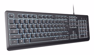 Trust Primo Beleuchtete keyboard Home/Office USB QWERTY US English Black