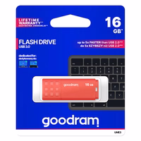 Goodram UME3-0160O0R1 USB atmintukas 16 GB USB A tipo 3.2 Gen 1 (3.1 Gen 1) Oranžinė