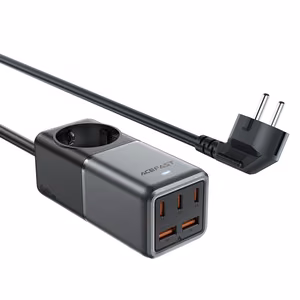 Acefast Z2 GaN 75W PD настольное зарядное устройство 3x USB-C 2x USB-A - чёрный и серый