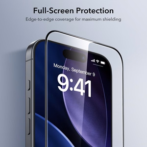 ESR UltraFit grūdintas stiklas 2-jų rinkinys iPhone 17 Pro Max - skaidrus